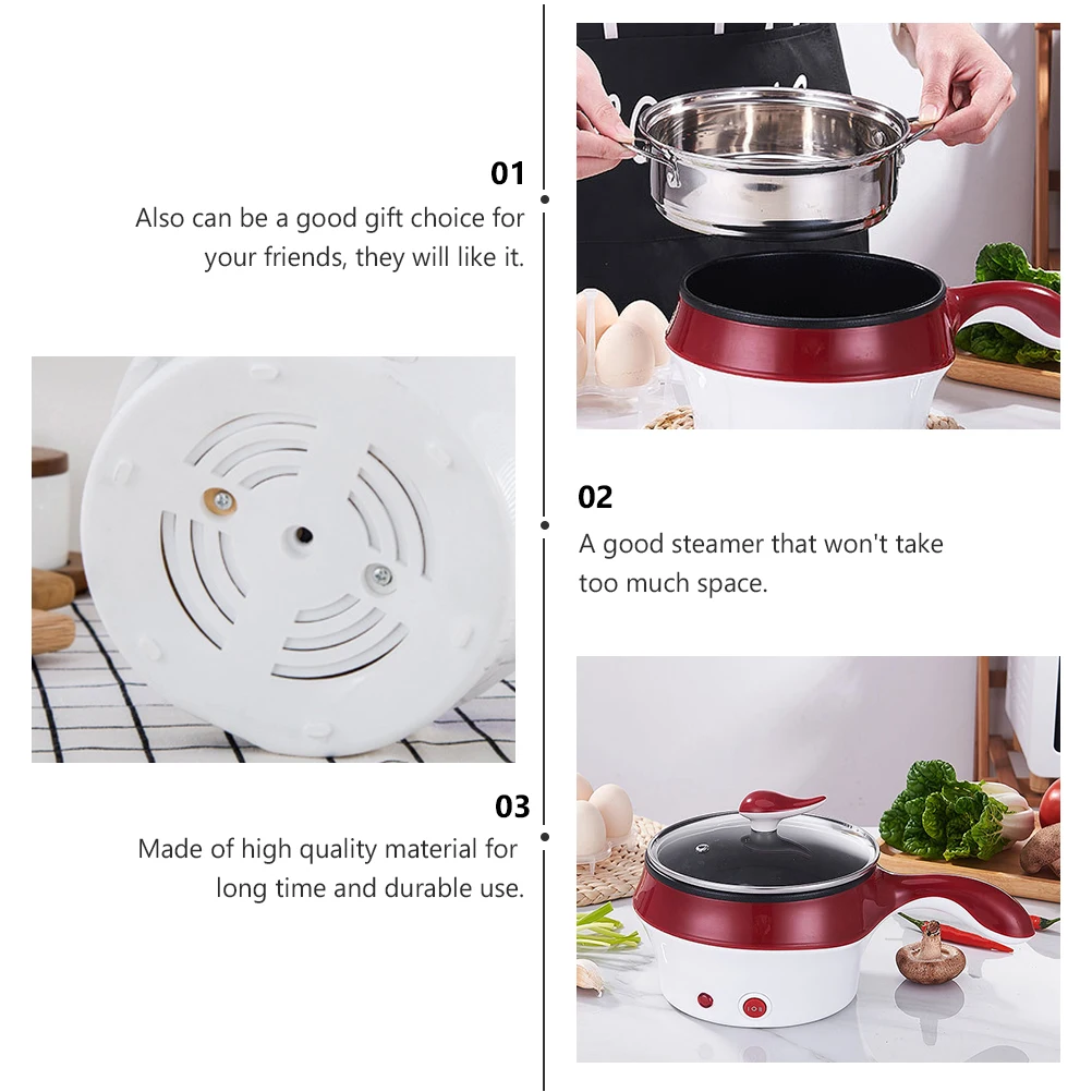 

Многофункциональная электрическая паровая кастрюля, двухслойная кастрюля из нержавеющей стали, антипригарный котел, вилка стандарта Великобритании