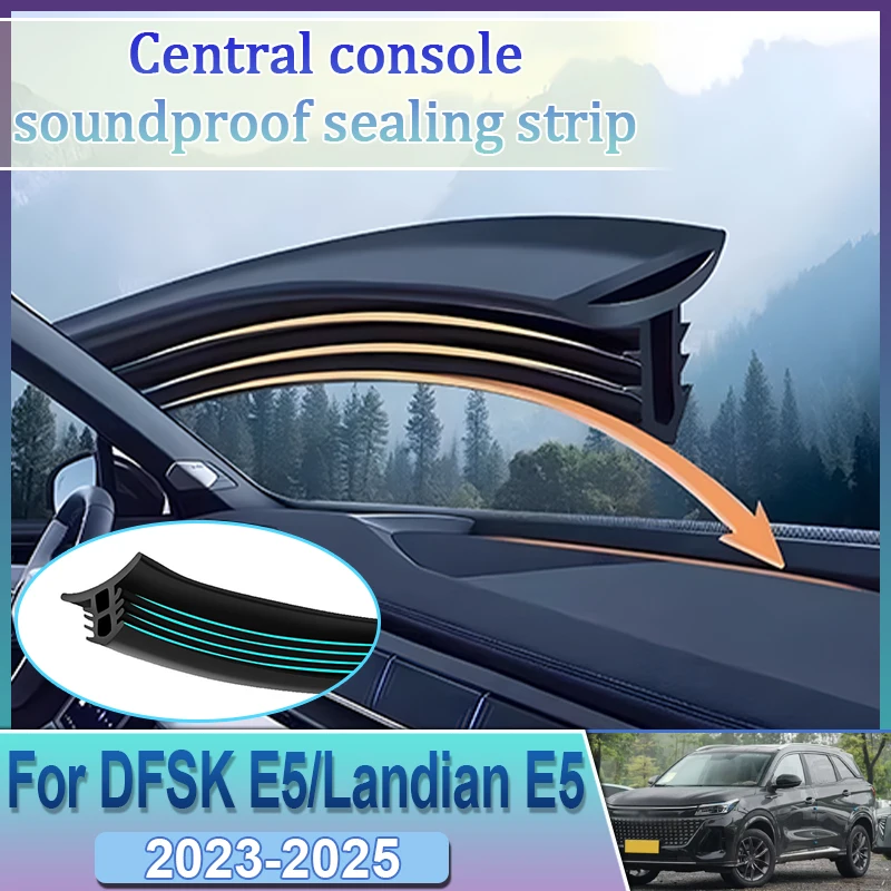 

Car For DFSK E5 Landian E5 2023 2024 2025 Sealing Strips Center Console Gap Filling Strip Sound Insulation Rubber Accessories