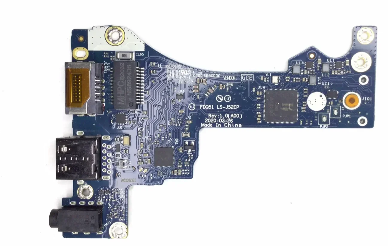 for Dell Alien M15 R3 Audio Board Network Card Board USB Small Board LS-J52EP 01RM3Y
