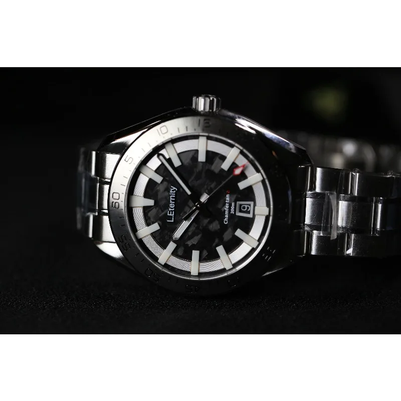 Carbon Fiber Disc Suspended Luminous Daily Commute Automatic Mechanical Watch Limited Edition