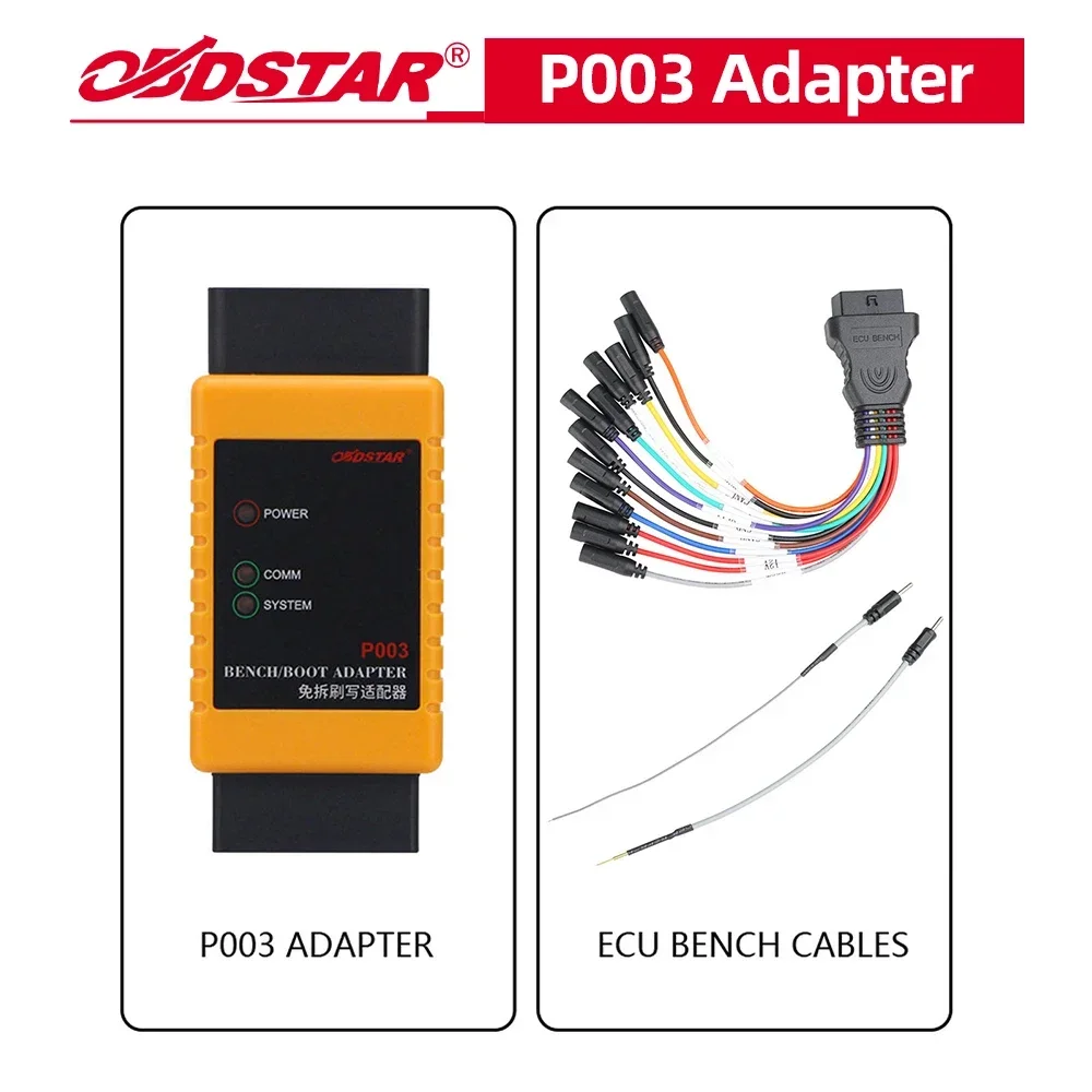 For P003 Bench/Boot Adapter Kit for ECU CS PIN Reading with OBDSTAR IMMO Tablets X300 DP, X300 Pro4, DC706 and X300 DP