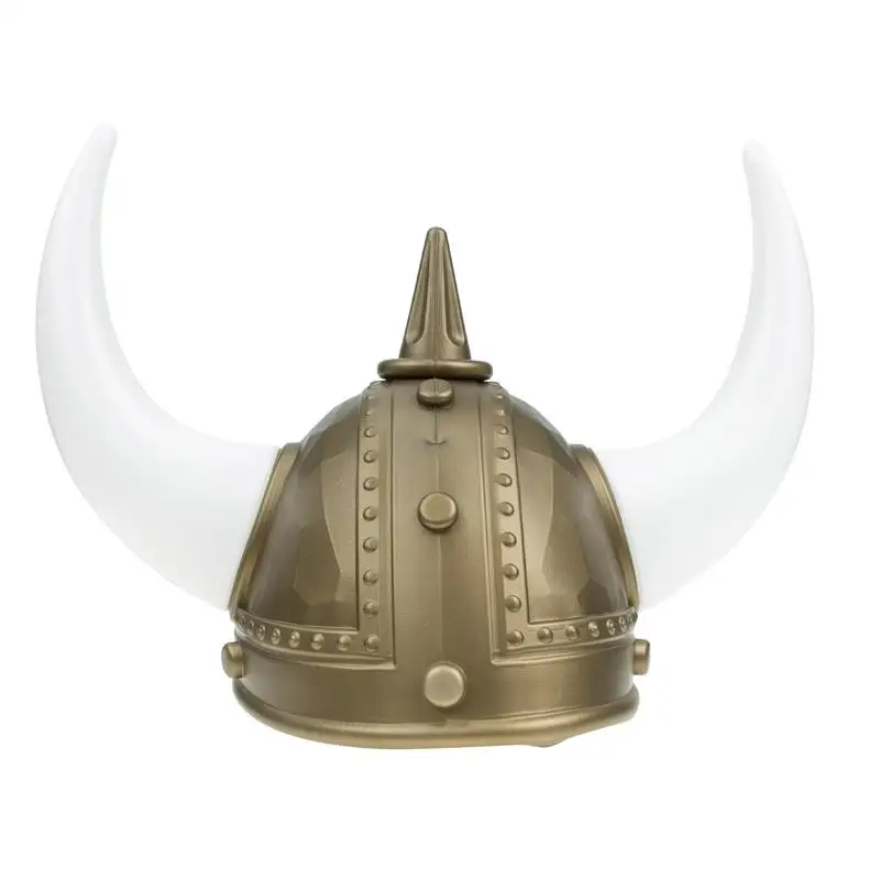 1pc Ancient Roman Warrior Hat Decorative Ox Horn Adult Ox Horn Hat Halloween Masquerade Party Cosplay Costume Accessories