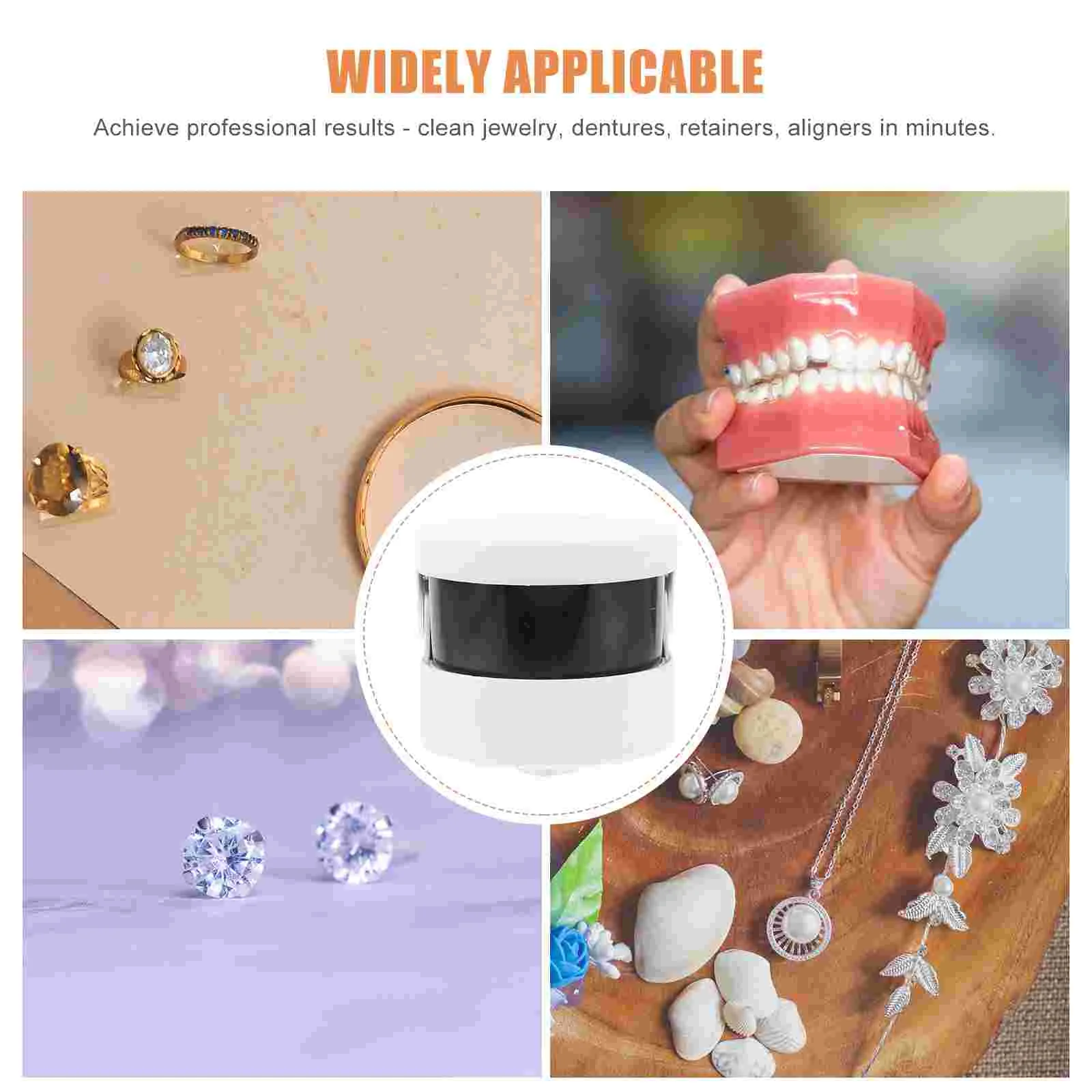 Detergent Washing Machine Diamond Cleaner for Rings Jewelry Pp Coin Cleaning Helper