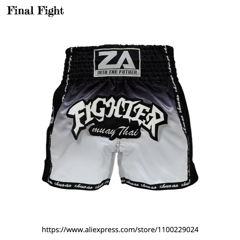

Muay Thai Shorts Gradient Color Thai Boxing Shorts Men Women Child Martial Arts Combat Training Kickboxing Cage Fight MMA Pants