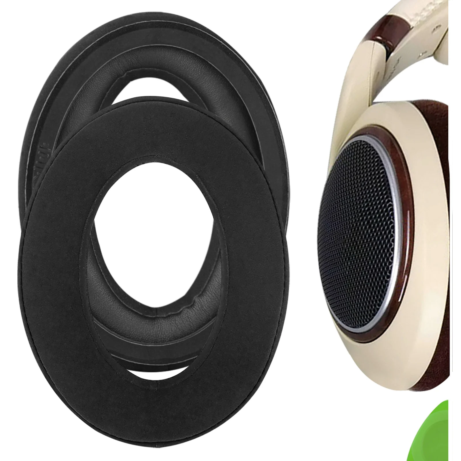 

Geekria Earpads for Sennheiser HD515 HD518 HD555 HD595 Replacement Headphones Comfort Velour Ear Pads Cover Cushion Foam Earmuff