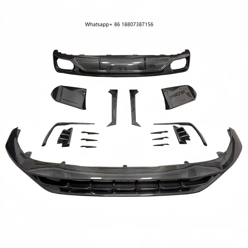 

Suitable forAudi Q8 Upgrade and Facelift, Carbon Fiber Material Small Surround, Complete Set of Body Appearance Kit