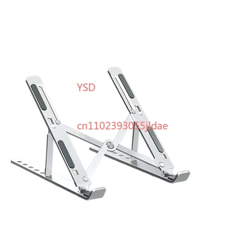 Aluminum Detachable Laptop Stand Ergonomic Riser Portable Notebook Bracket Silver