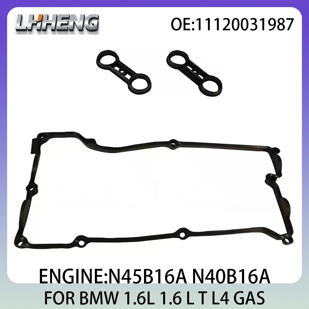 

Valve cover gasket FOR BMW 1 3 116 316 1.6L 1.6 L T L4 GAS 11120031967 11120031987 0031967 0031987 N45B16A N40B16A 2002-2011