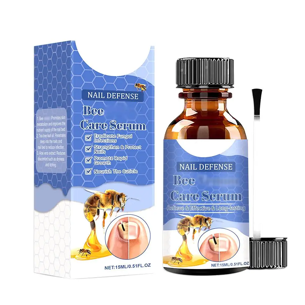 15ml Bee Care Serum Foot Treatment Solution Professional Toe Nails Repair Nail Care Solution For Toe nail E0B4