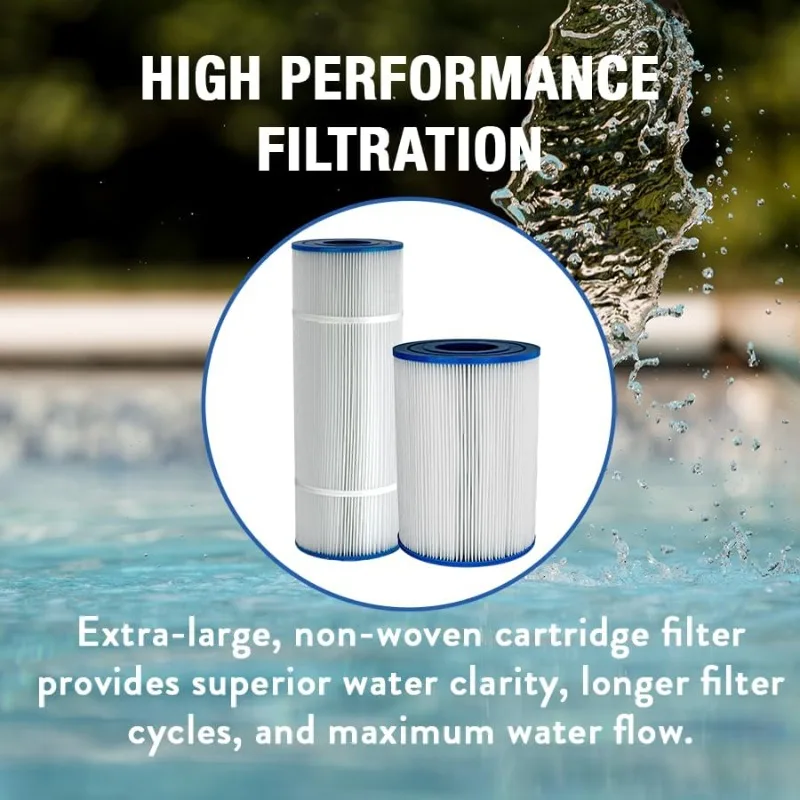 Doheny's Pool Pro Cartridge Filter System for Above-Ground Pools | 25 Sq. Ft. System with 3/4 HP Pump