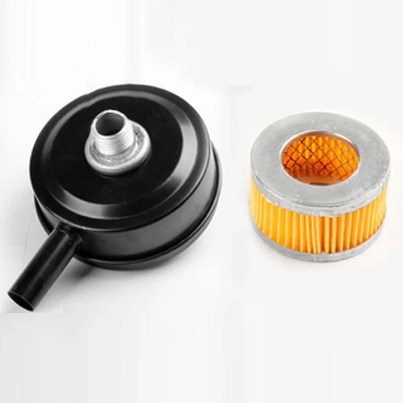 Silenciador de Compressor de ar Filtro de ar de Admissão de 20 mm Elemento de Filtro de Máquina de Óleo Silencioso Bomba de ar