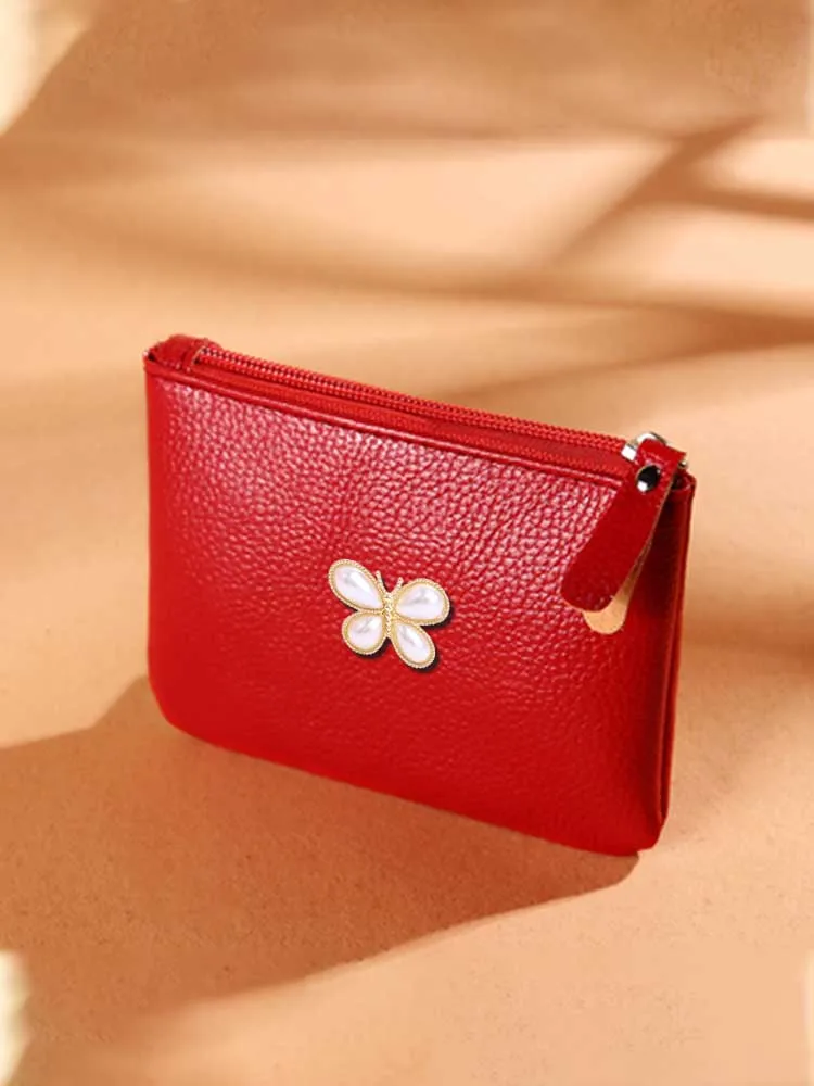 Durable Key Wallets - PU Cute Design for Women Radiant Cluster & Light Tone Decor