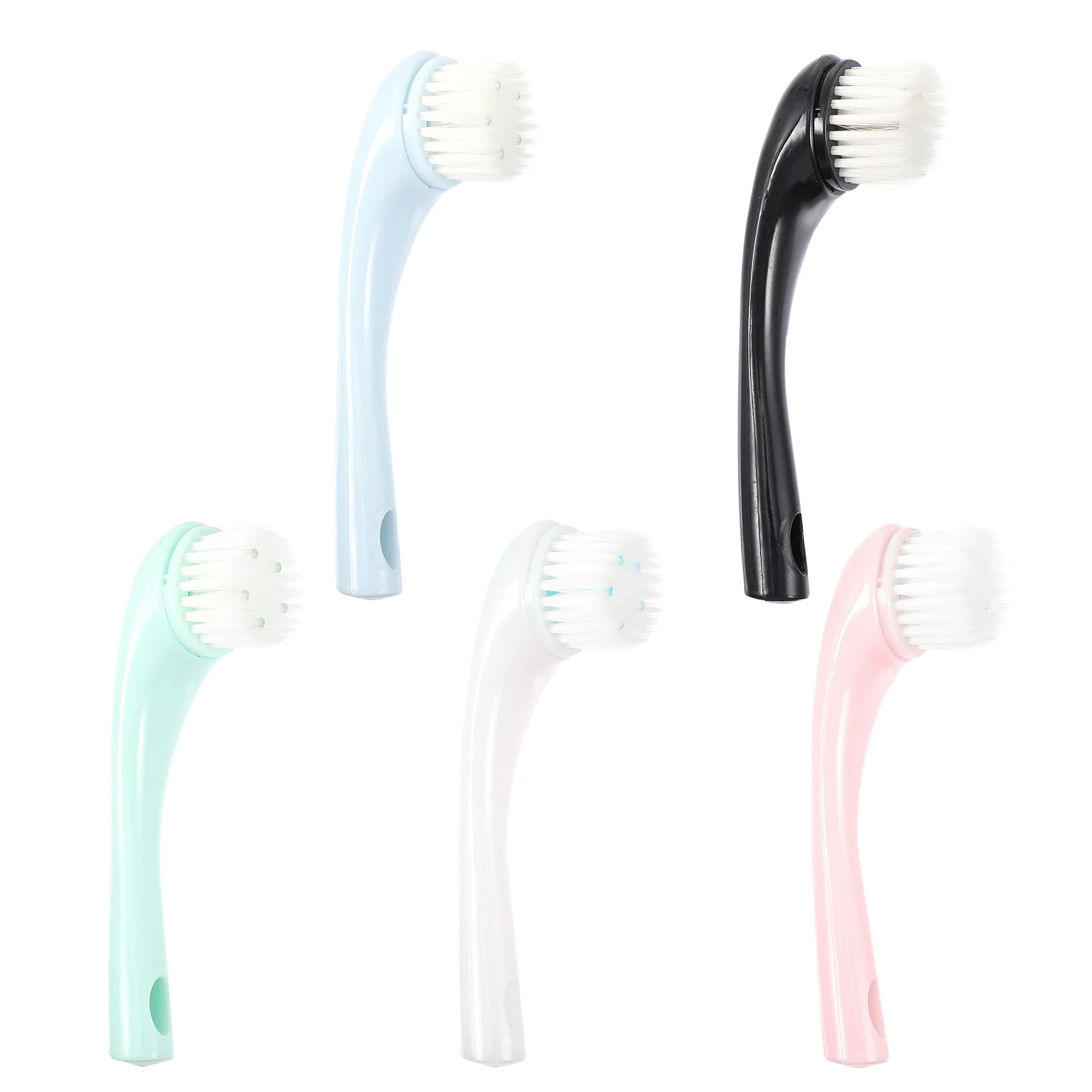 

5Pcs Facial Cleansing Brushes Deep Clean Face Scrubbers Manual Cleansing Tools Supple Face Massagers Small Exquisite Comfortable