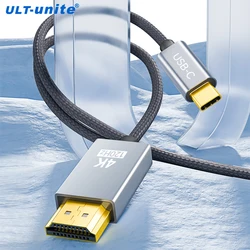 USB C to HDTV Cable 4K120Hz Type-C to HDMI Cord Compatible Thunderbolt 3 for iPhone 15 Series, MacBook, iMac, iPad Pro, Galaxy