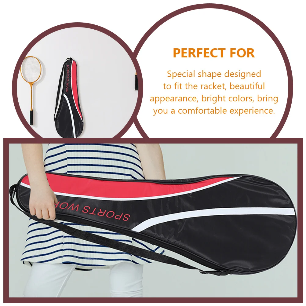 2 Pcs Badminton Racket Bag Multi-function Pouch Outdoor Daily Use Storage Oxford Cloth Accessories Reusable