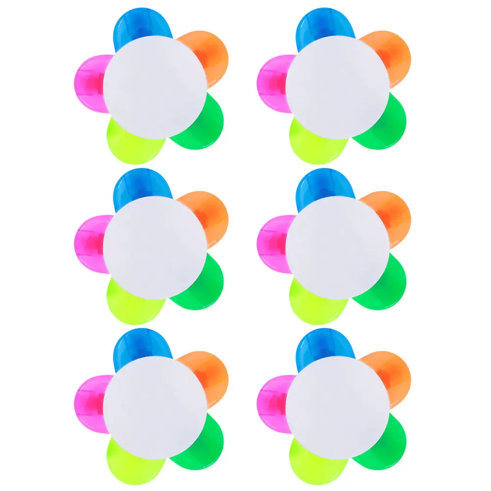 

Набор флуоресцентных ручек в форме лепестков, 6 шт., гладкое письмо, без протекания чернил, яркие цвета для студентов, художников, детей