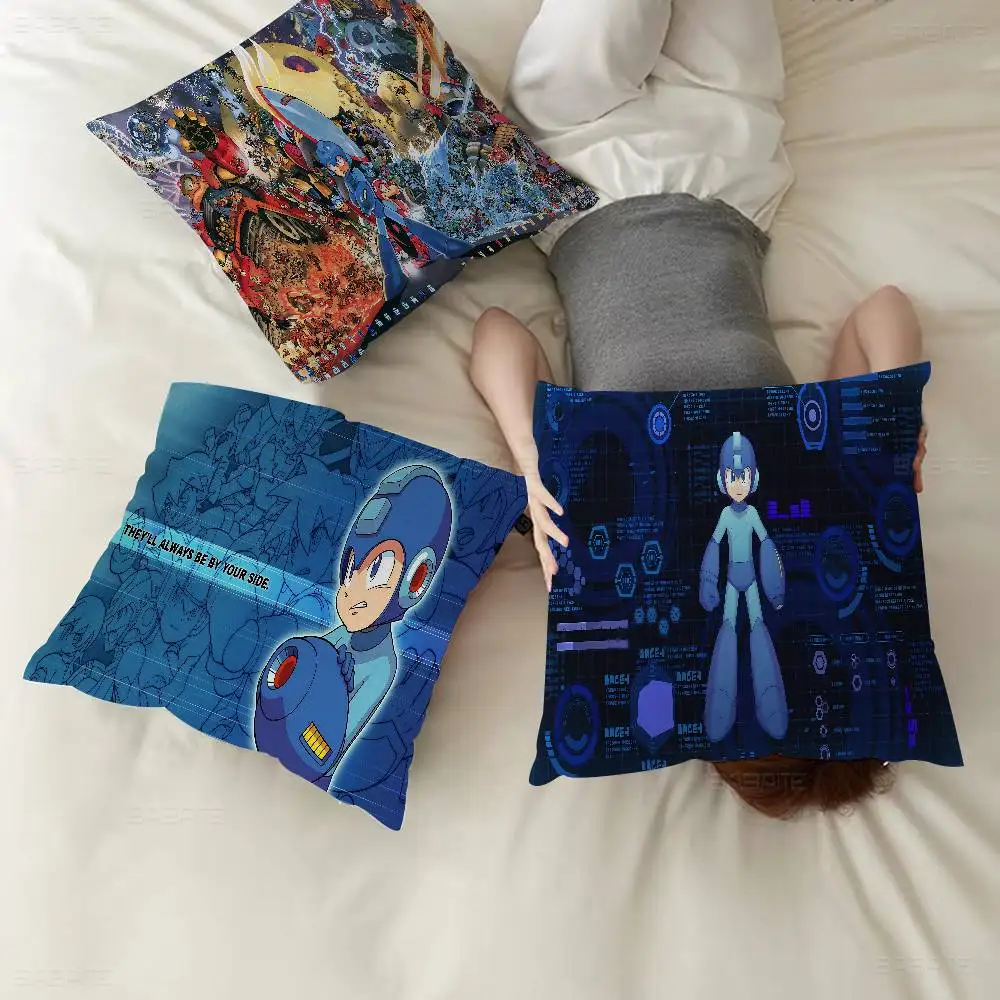 Games Megaman Rockman Cartoon Pillow Cover Design cushion Cover decor Holiday Decorati