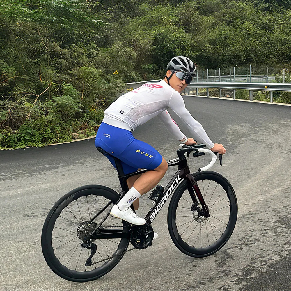 BCBE-ING Men RACE Cycling Bib Shorts Italy 7Hour Elastic Interface 120kg Density Pad Lightweight Quick Dry Breathable Bib Shorts - Image 5