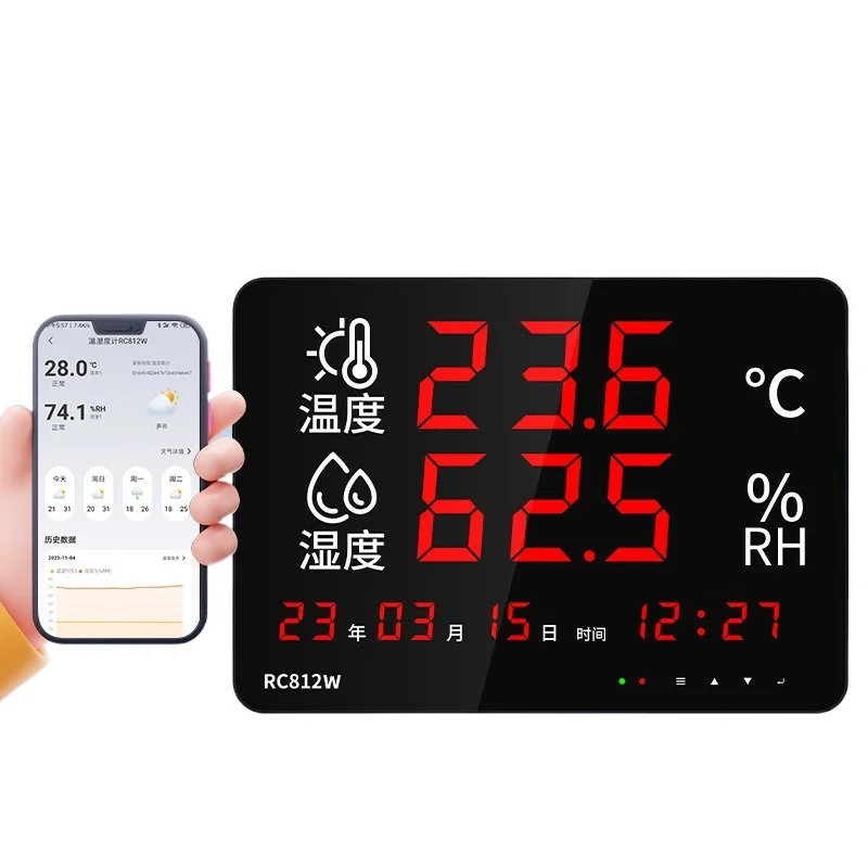 For High-precision Temperature and Humidity Instrument Industrial Archive Warehouse Large Screen