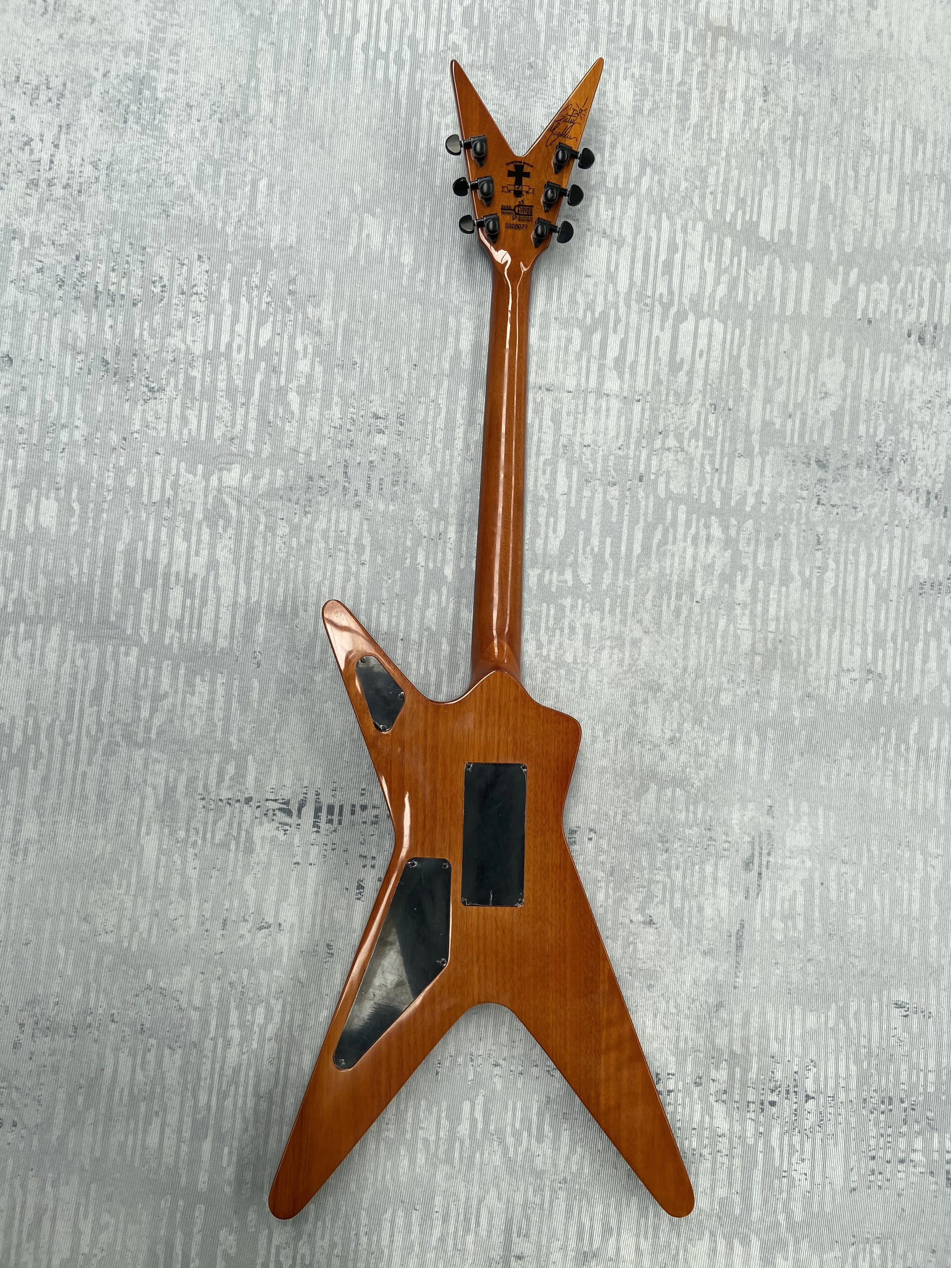 New  custum guitar Matte, raw wood colour, shell Mosaic, mahogany body  made in china W2