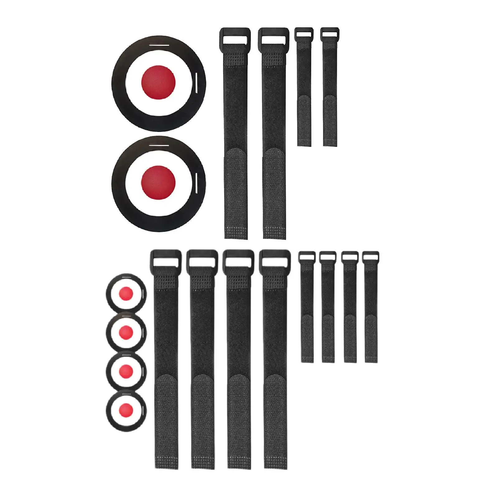 Football Training Equipment Target Plate Pair with Straps Sturdy PP Construction for Training Obstacles and Match Scenarios