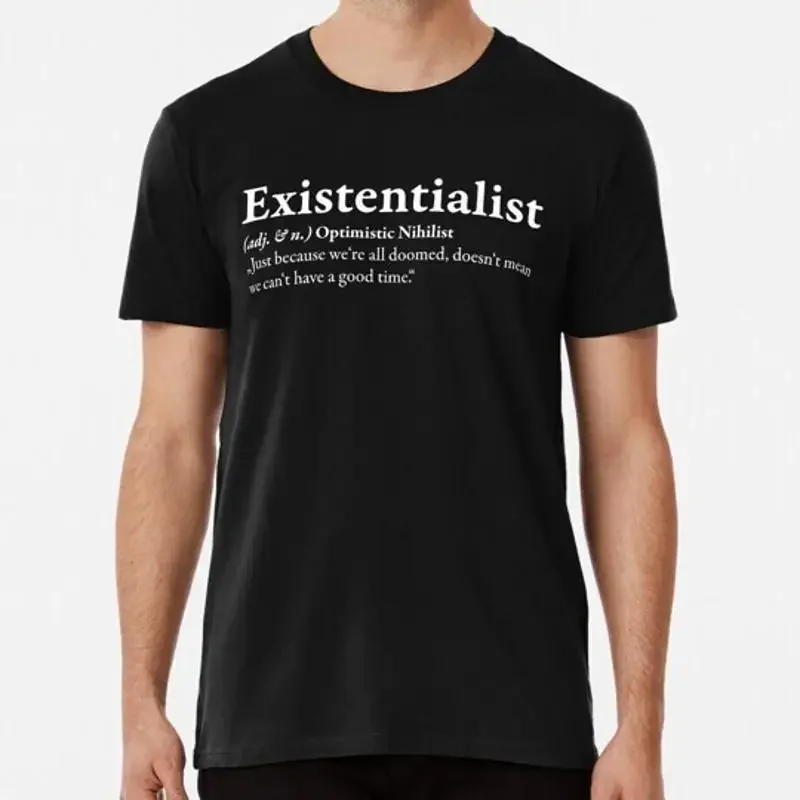Définition d'un nihiliste existentiel optimiste, taille S à 5XL, fabriqué aux États-Unis, t-shirt