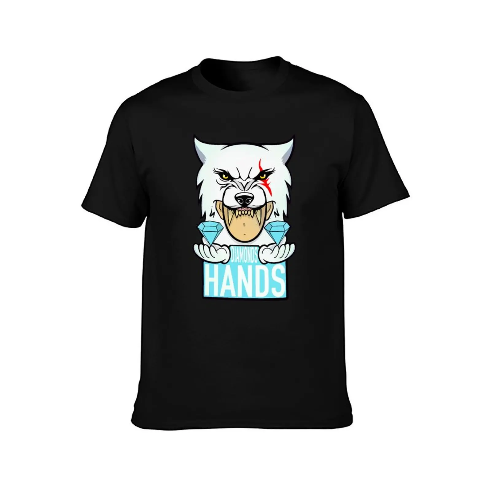 SAITAMA INU DIAMOND HANDS T-Shirt Basic Plain Tee for Spring and Summer T-Shirt