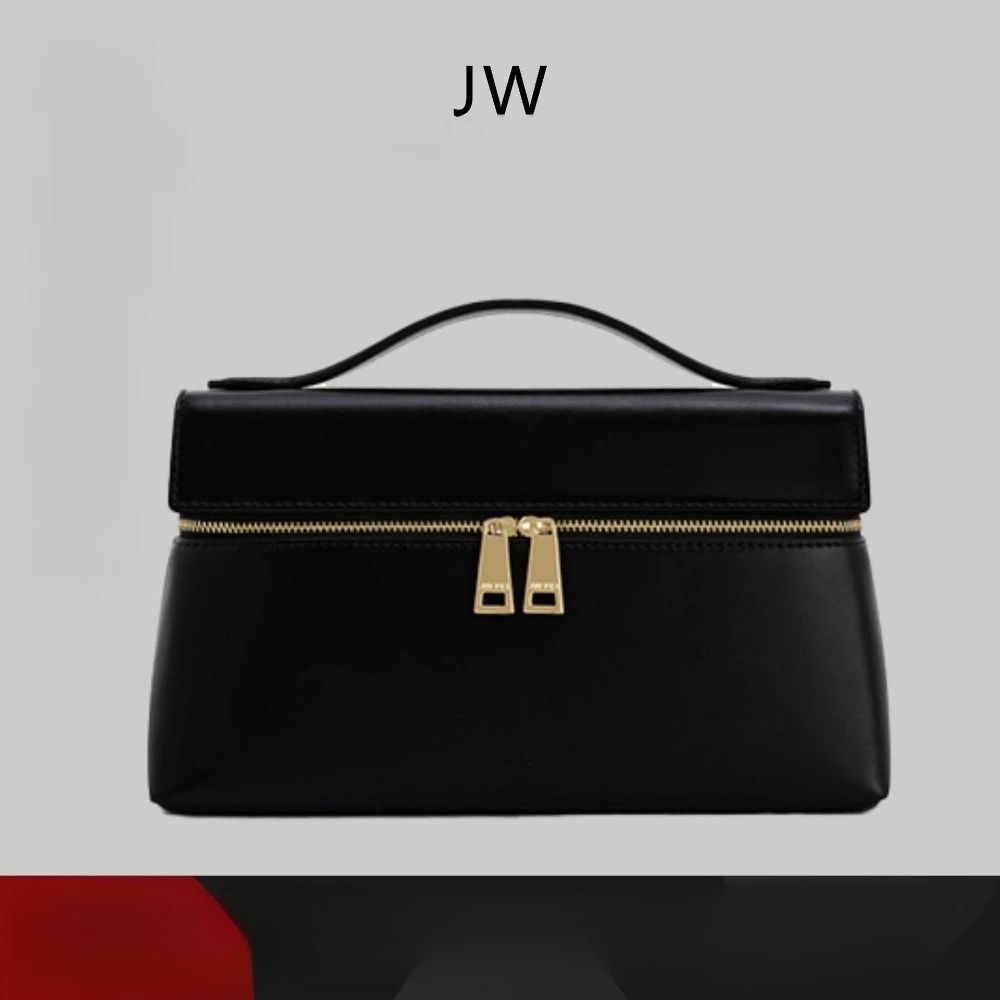 

JW Pei Lunch Box Bag Genuine Leather Shoulder Crossbody Bag Niche Design Handbag Work Commuting Box Bag