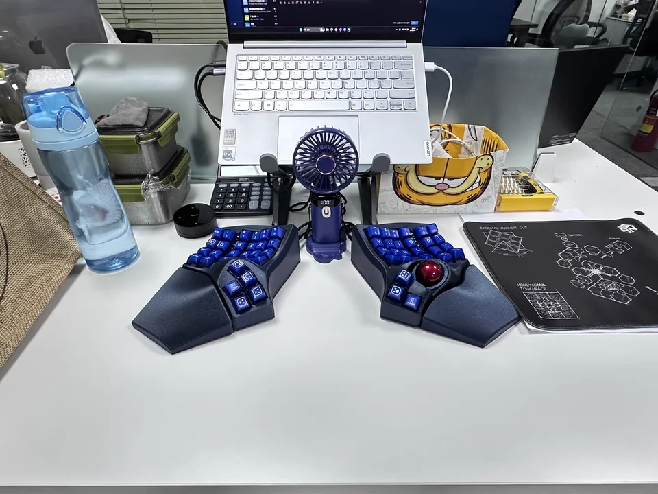 Charybdis 미니 분할 키보드 키트 MX 스위치 용 맞춤형 Bluetooth 무선 ZMK 핫 스왑 LemonV3/34MM 트랙볼 분할 키보드 키트