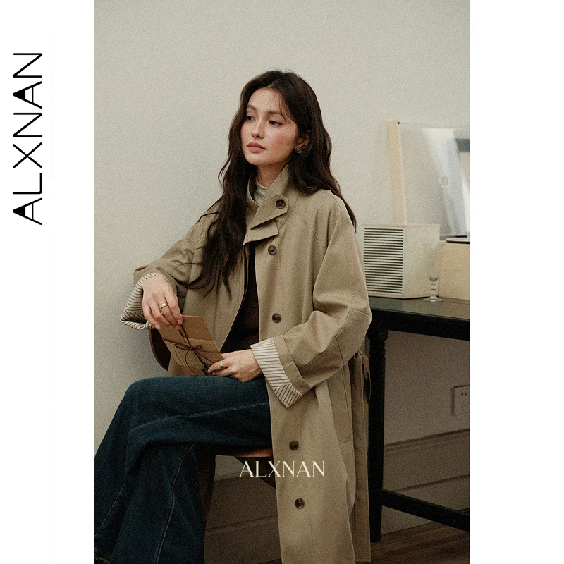 Рисунок 5 - ALXNAN винтажный длинный плащ женский