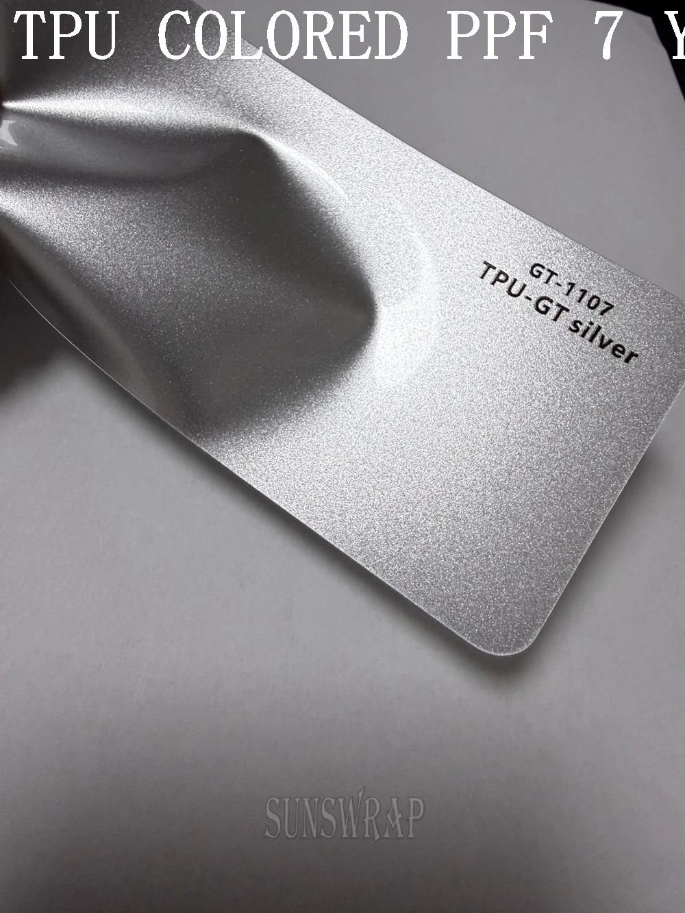 Highest quality Color TPU GT-Silver PPF Paint Protection PPF Film Wrap Anti-yellowing Self-healing thermal repair 5x52ft/roll