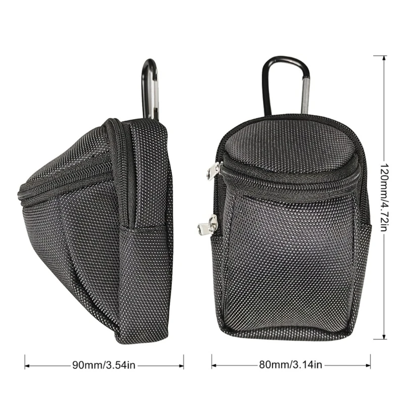 Golftas met 2 lagen Rits Golftas Golf Tees Bag Bag Golfballenhouder Tas Golfballenbuideltas Golfopslag Handtaszak