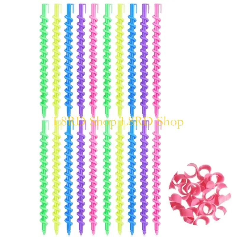 

L8RD Spirals Hair Perm Rods Spirals Rods Barber Hairdressing Styling Curling Perm Rod Hair Rollers Salon Tools for Women