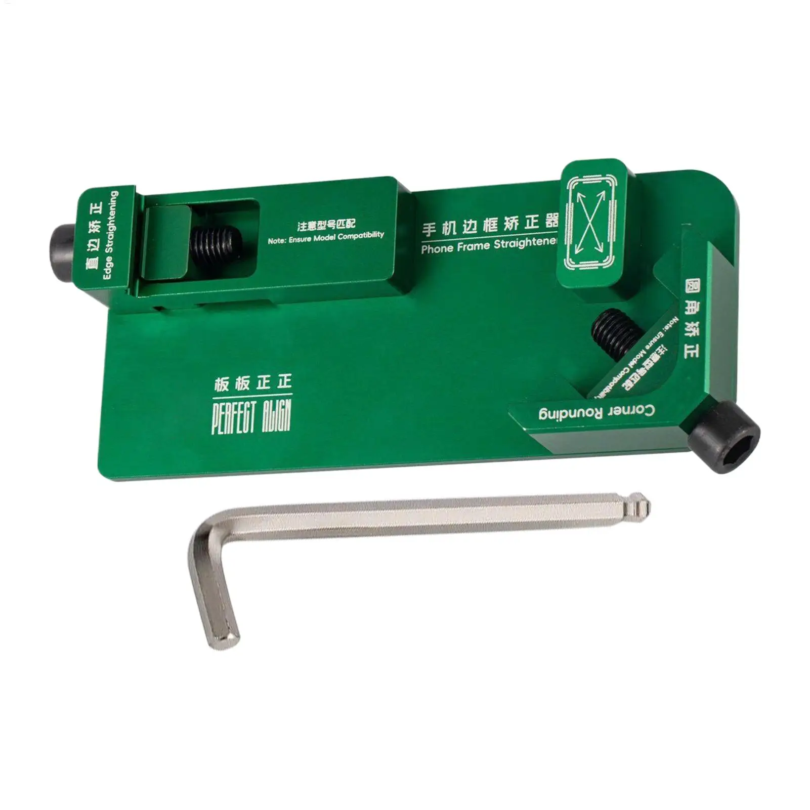 Frame Alignment Tool Metal 2-In-1 Straight Edges Corner Repair Middle Frame Correction Tool For Smartphones Tablets Workshop