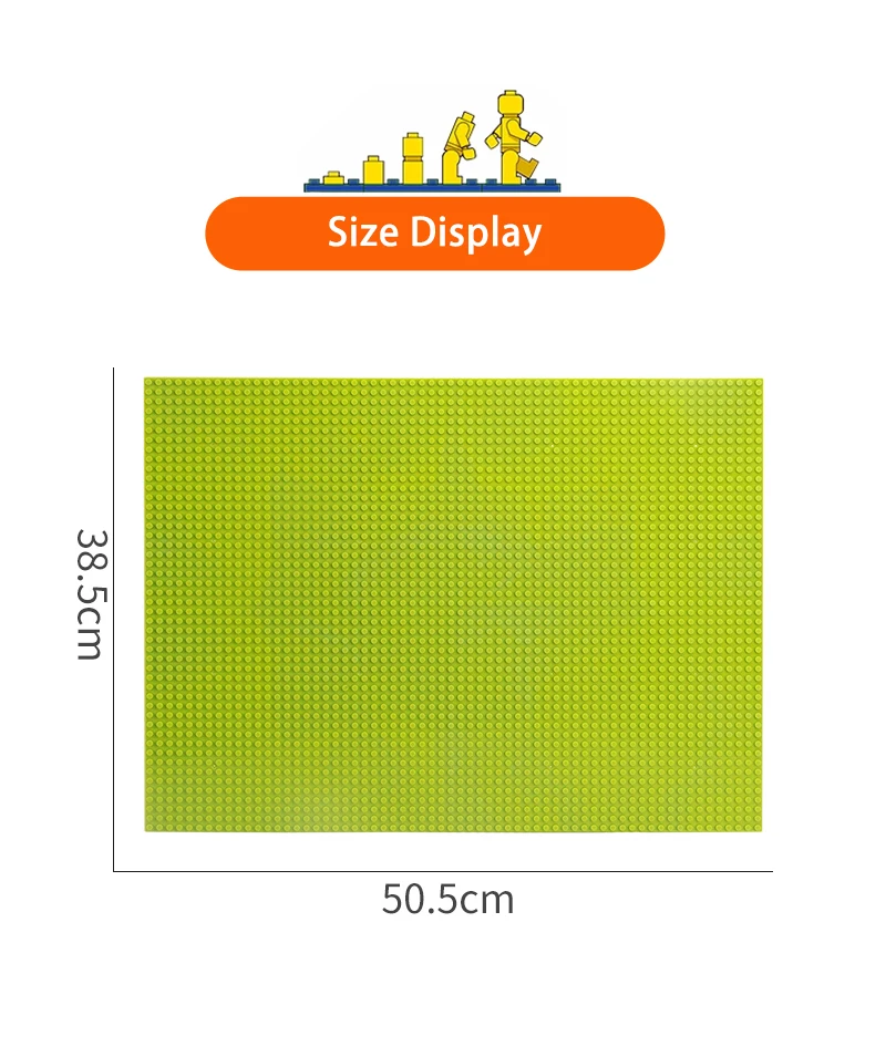 1 Stück 48*64 Punktmatrix Einseitige Grundplatte, Kompatibel mit Markenblöcken, Wand-DIY-Grundplatte, Klassische Bausteine Kinderspielzeug – Detail 13