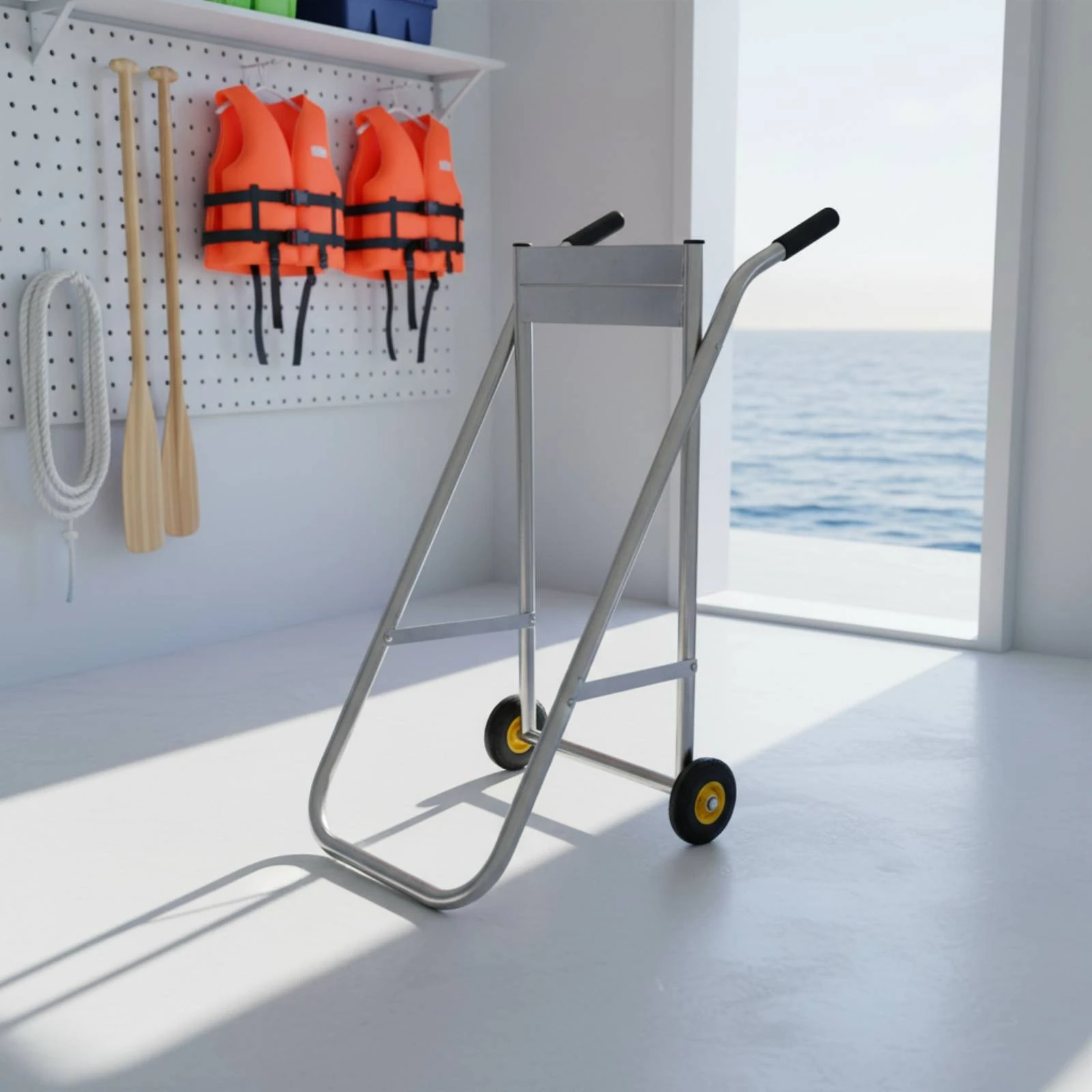 Outboard Engine Trolley Stand 30 Hp Folding Outboard Engine Stand Transport Equipment Foldable Portable