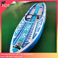 2023 New Design OEM Factory Fishing Paddle Board Lure Surfboards Sup Board Funwater 2 Layer Paddleboards Inflatable Fishing Sup