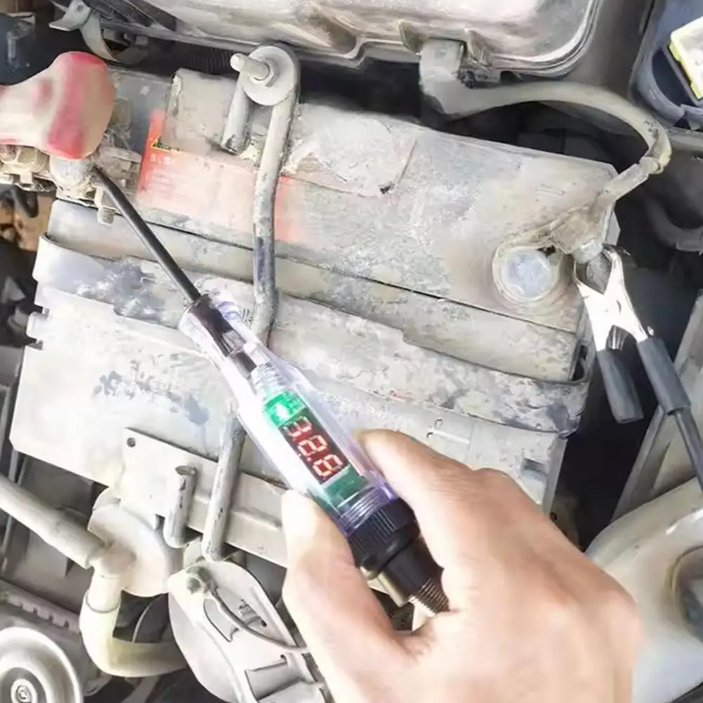 6V 12V 24V Car Truck Voltage Circuit Tester Car Diagnostic Probe Test Pen Light Bulb Electric Measuring Pen Car Repair Tools