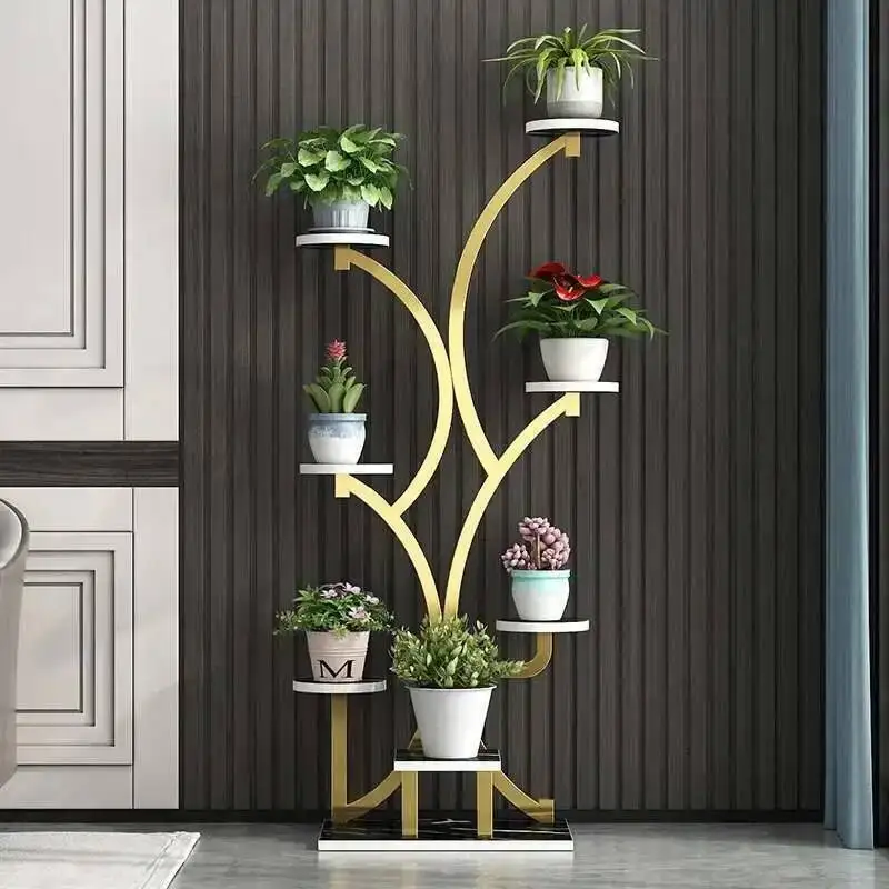 

Decoration Designer Flower Rack Indoor Modern Aesthetics Living Room Simple Modern Creative Flower Pot Rack Muebles Furniture