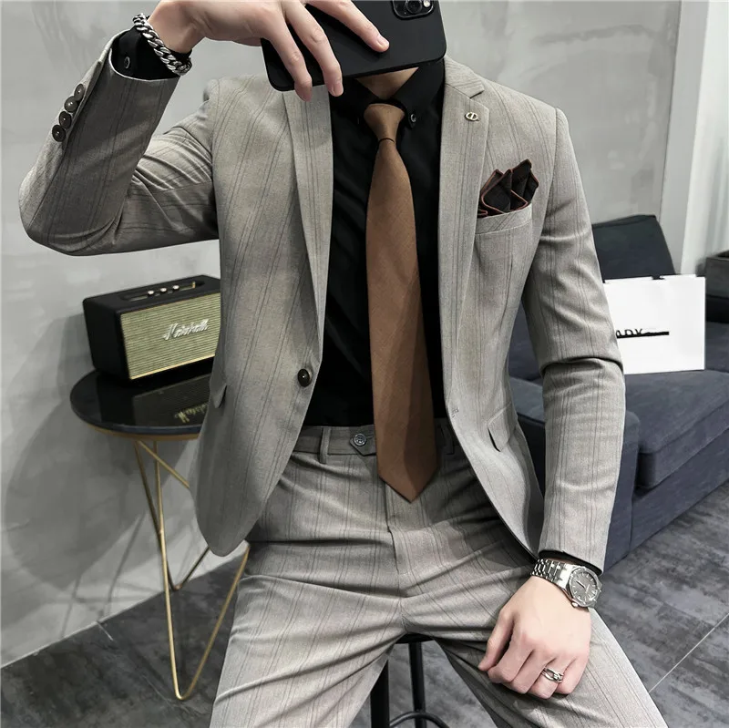 Costume d'Affaires Décontracté Slim Fit, 5 Pièces