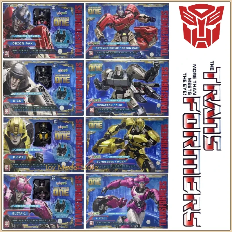 En Stock Transformers Origin AMK Series Optimus Prime Megatron Bumblebee Elita One figuras de acción adornos coleccionables juguete para regalo