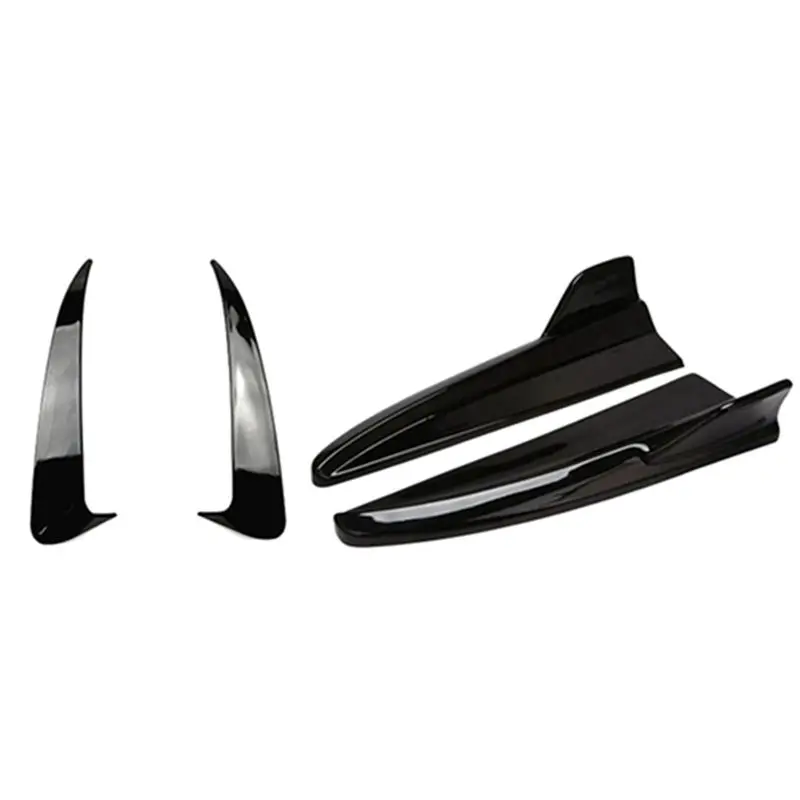 

AEE5-For Mercedes Benz C-Class W205 C180 C200 C300 C43 C63 AMG 2015-2021 Rear Bumper Lip Diffuser Splitter Air Vent Trim