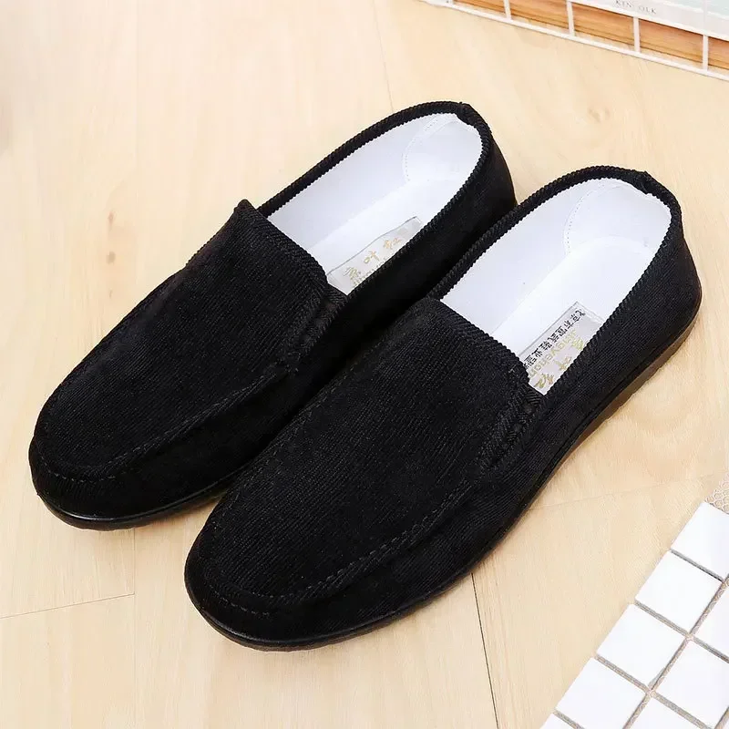 Man's Loafers Shoes Flats Fabric Slip-ons Men  Driving Shoes Fashion New Summer Soft Lightweight Moccasins 2023