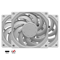 Ventilador de sistema de refrigeración de carcasa de ordenador, Kit de ventiladores de alto rendimiento, 800-2500RPM, 4 pines, PWM, 12cm, FDB, silencioso, PC, CPU, 120mm