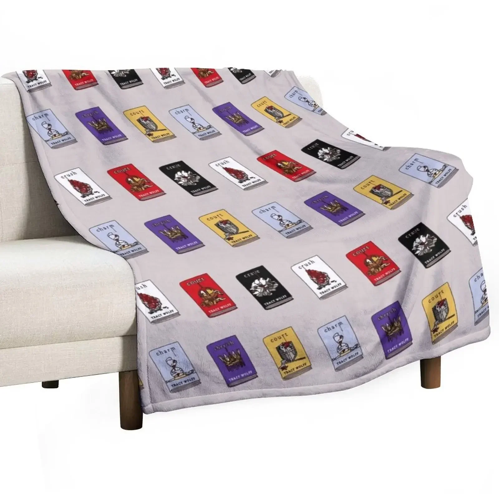 Crave books Throw Blanket Bed Fashionable Retros Warm Blankets