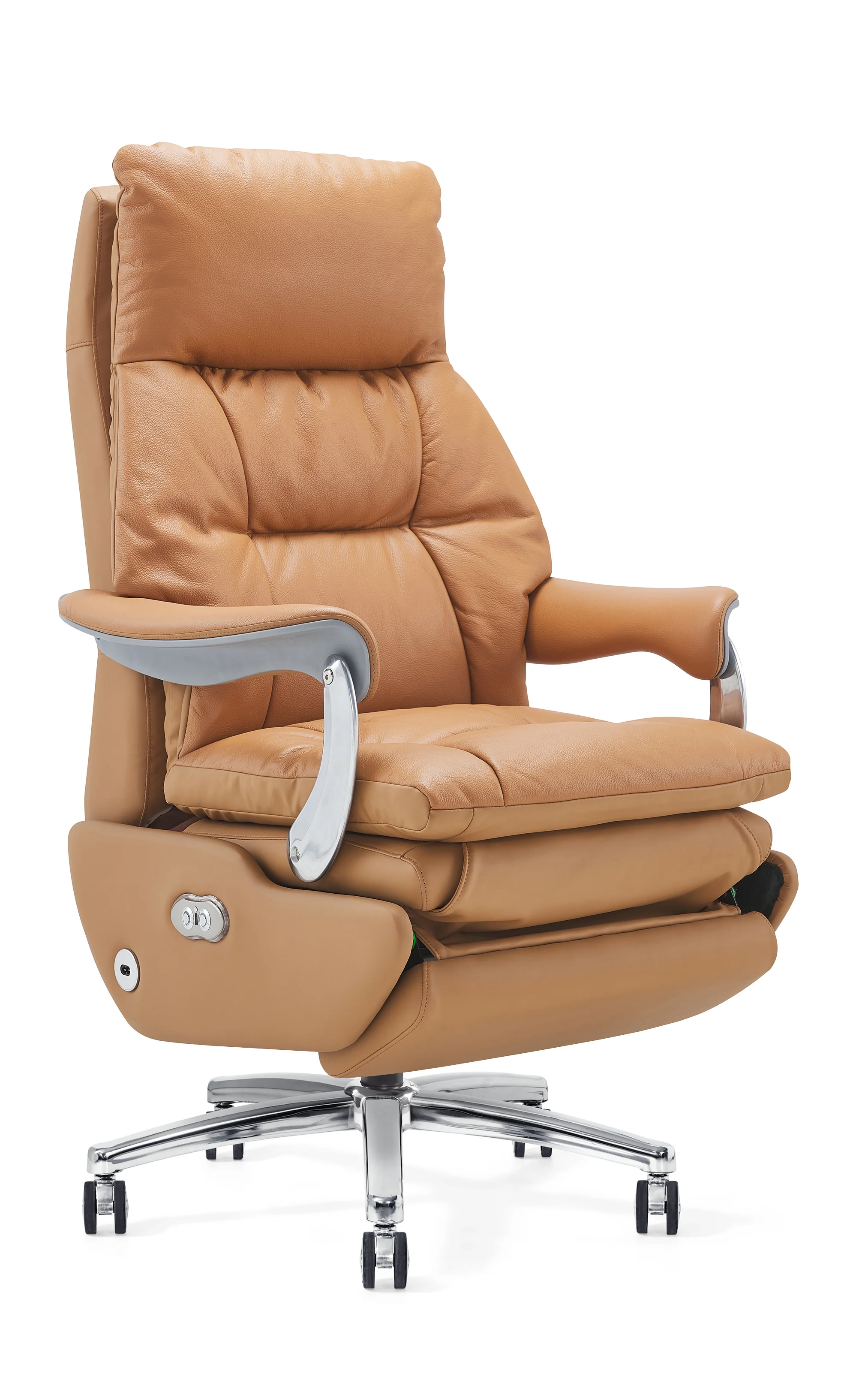 Conference Reception Chair with Electric Massage Feature Leather Design for Boss Contemporary Luxury Office Chair Ergonomic
