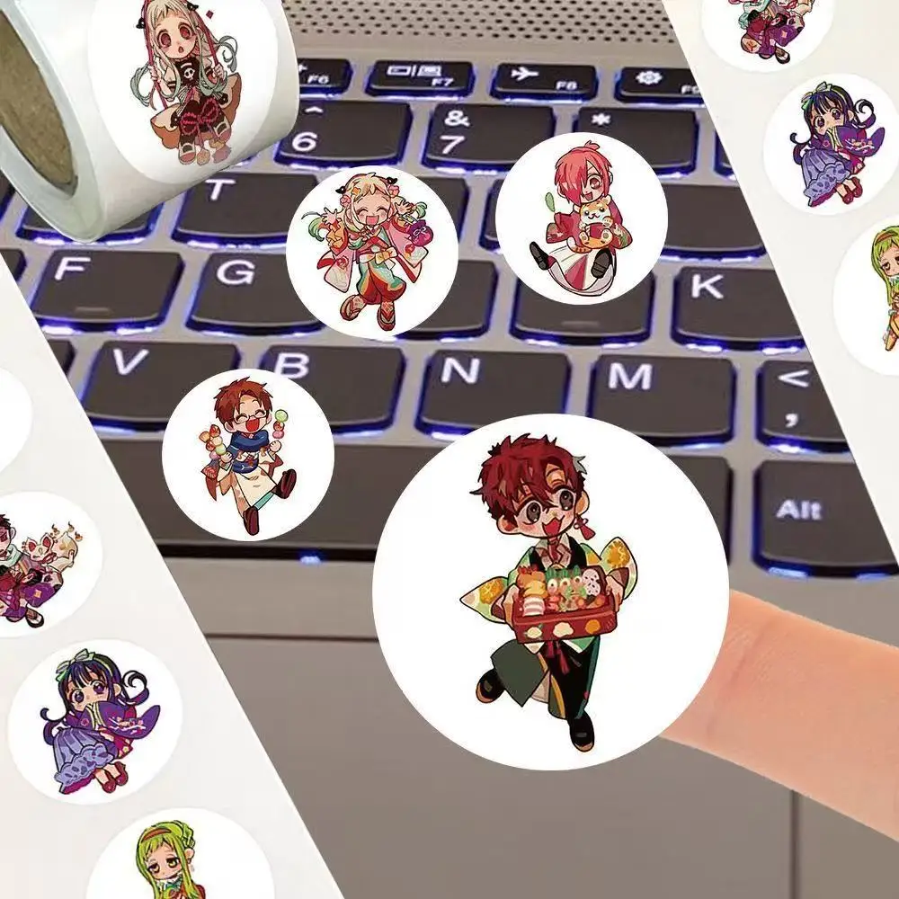 500 Stück/Rolle Hanako-kun Cartoon Anime Siegelsticker DIY PVC Laptop-Aufkleber Dekoration Belohnungsgeschenk Spielzeug