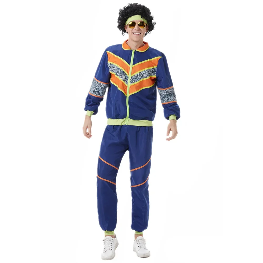 Erwachsener Mann Retro 70er Jahre Hippie Rock Disco Cosplay Kostüme