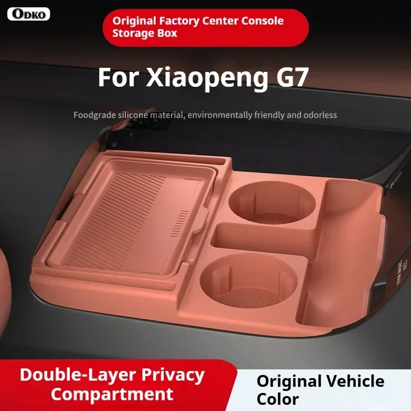 

Silicone Storage Box 2025 FOR XPENG G7 Center Console Modification Anti-slip Pad Accessories Organizer Decoration