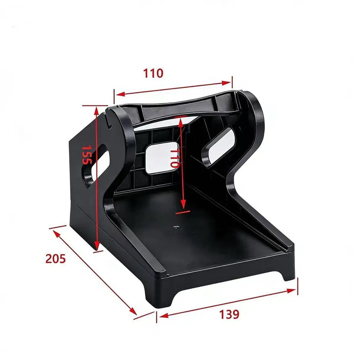 Desktop Thermal Label Holder Stand for Rolls & Fanfold Labels, 2-in-1 Shipping Label Organizer, Thermal Printer Parts